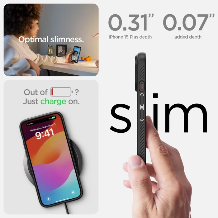 Spigen Liquid Air Apple iPhone 15 Plus / 14 Plus Matte Black