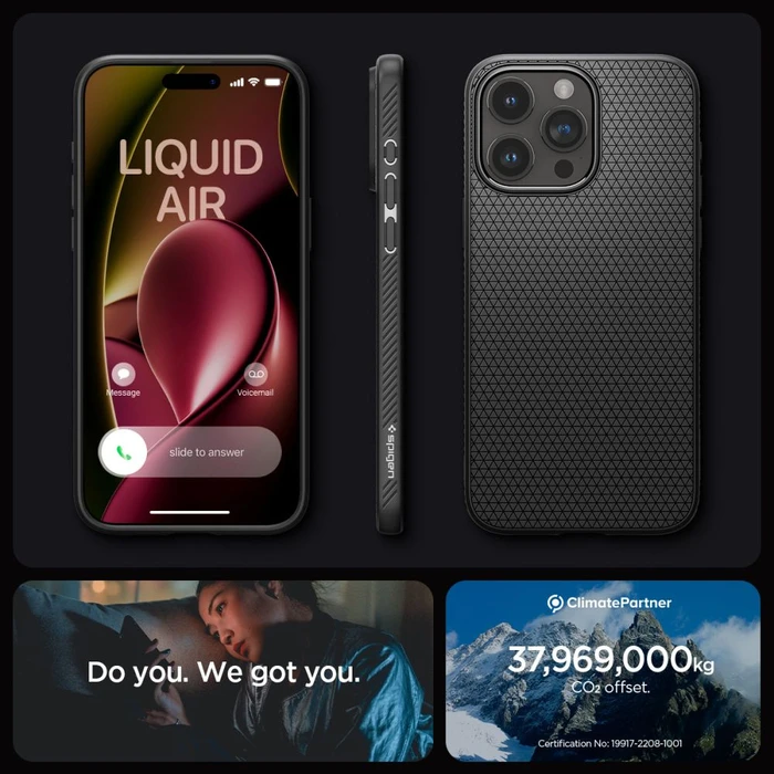 Spigen Liquid Air Apple iPhone 15 Pro Matte Black
