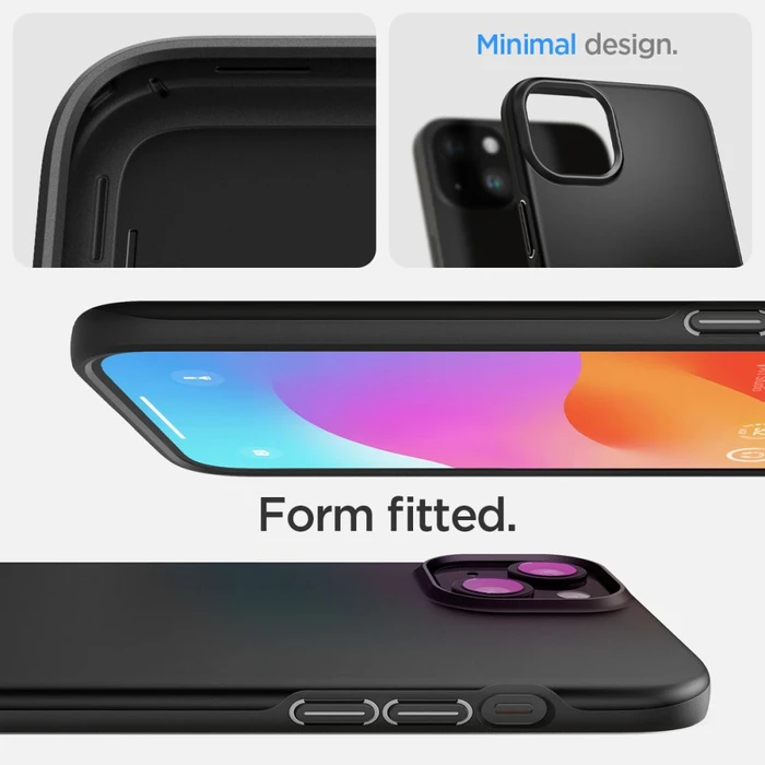 Spigen Thin Fit Apple iPhone 15 Black