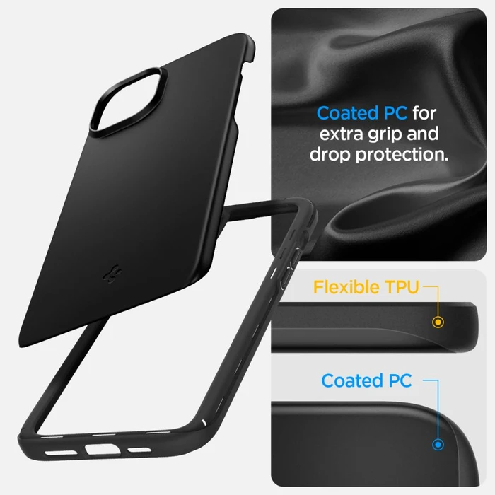 Spigen Thin Fit Apple iPhone 15 Black