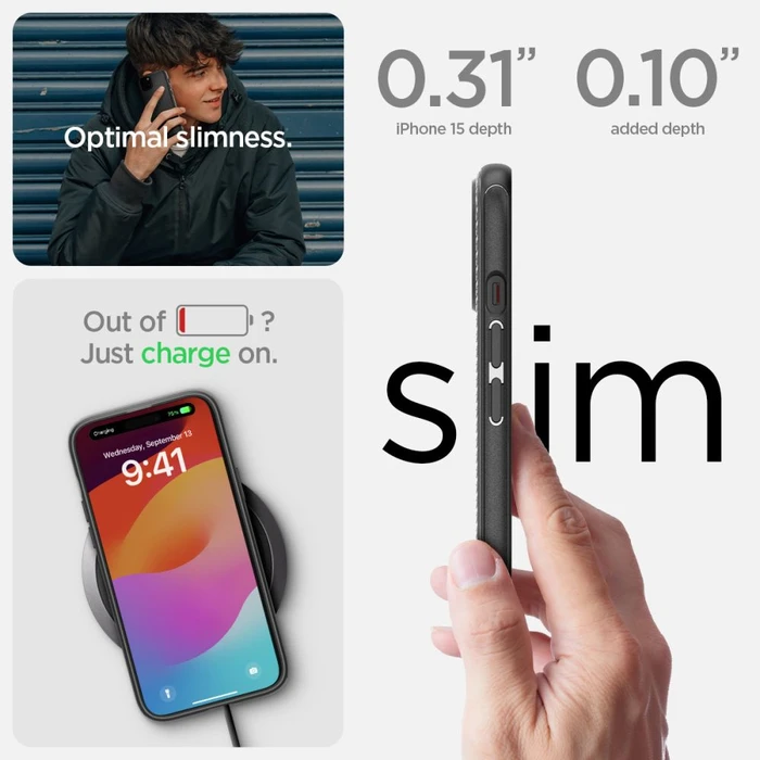 Spigen Mag Armor MagSafe Apple iPhone 15 Matte Black