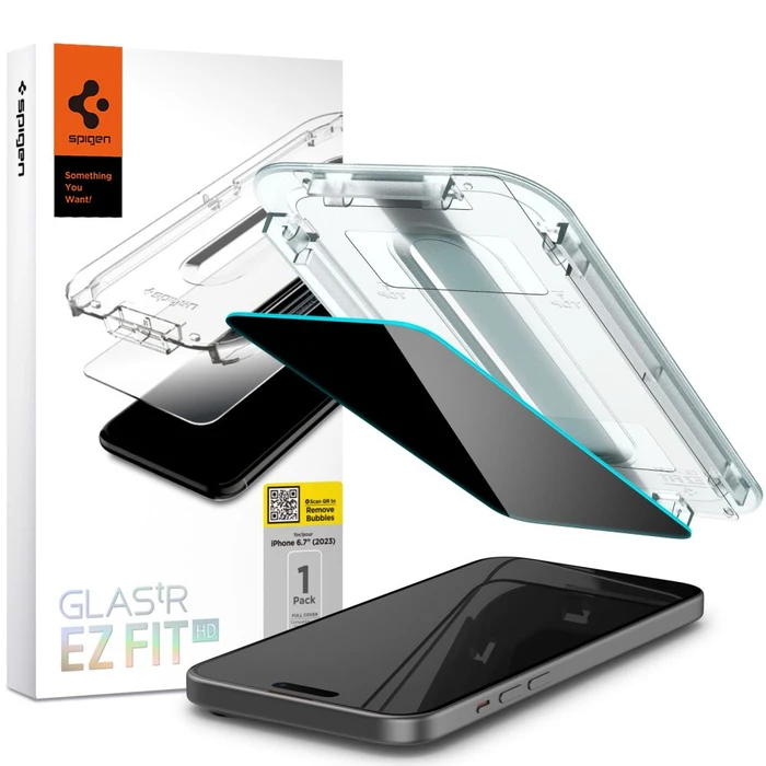 Spigen GLAS.tR ez Fit Apple iPhone 15 Plus / 16 Plus Privacy