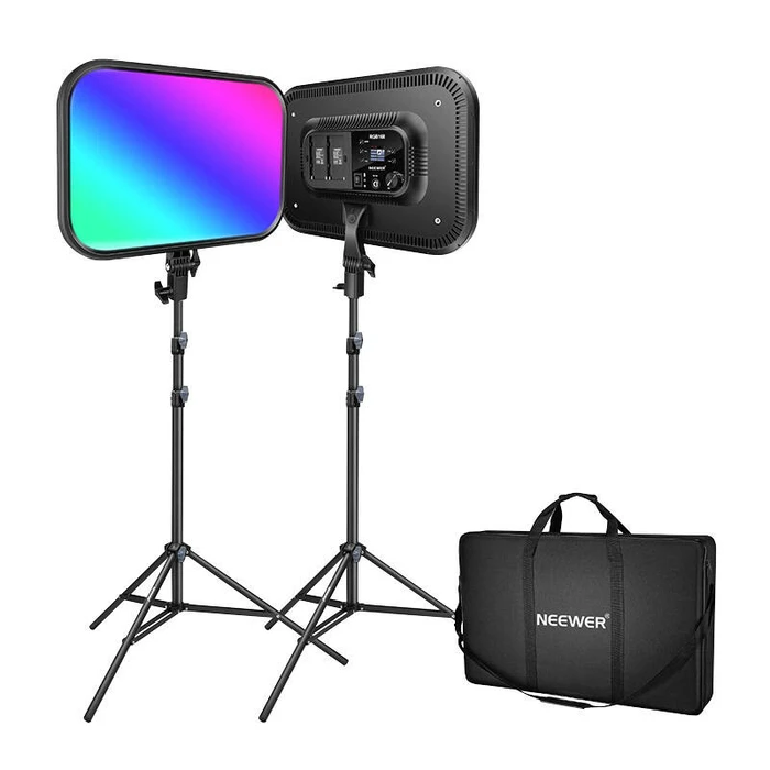 Φωτισμός Studio Neewer RGB168 RGB LED, two lamps 60W 2500-8500K