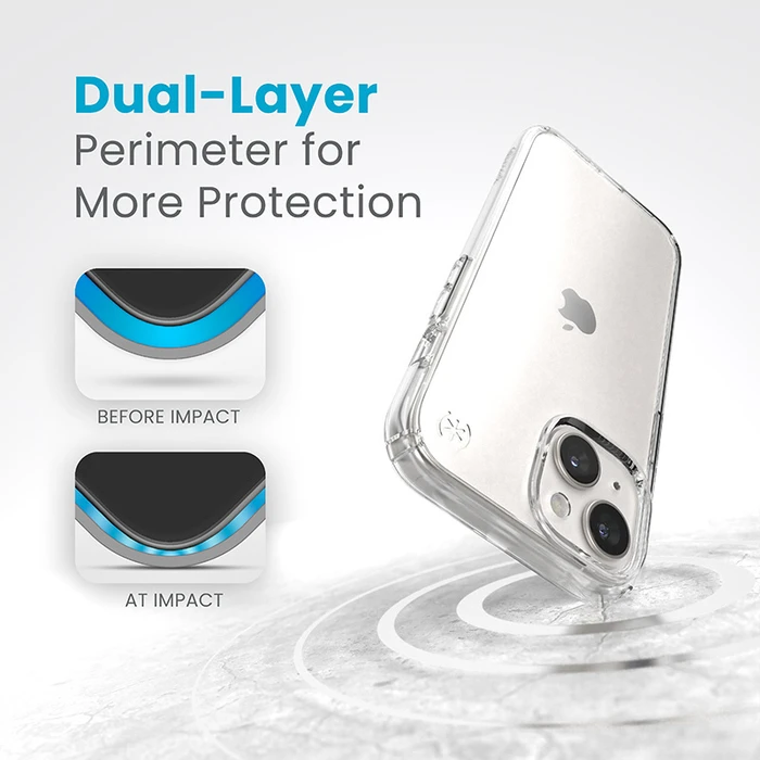 Speck Presidio Perfect-Clear Apple iPhone 15 (Clear)