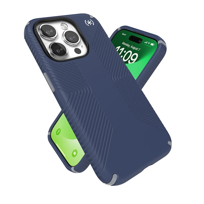 Speck Presidio2 Grip Apple iPhone 15 Pro (Coastal Blue/Dustgrey/White)