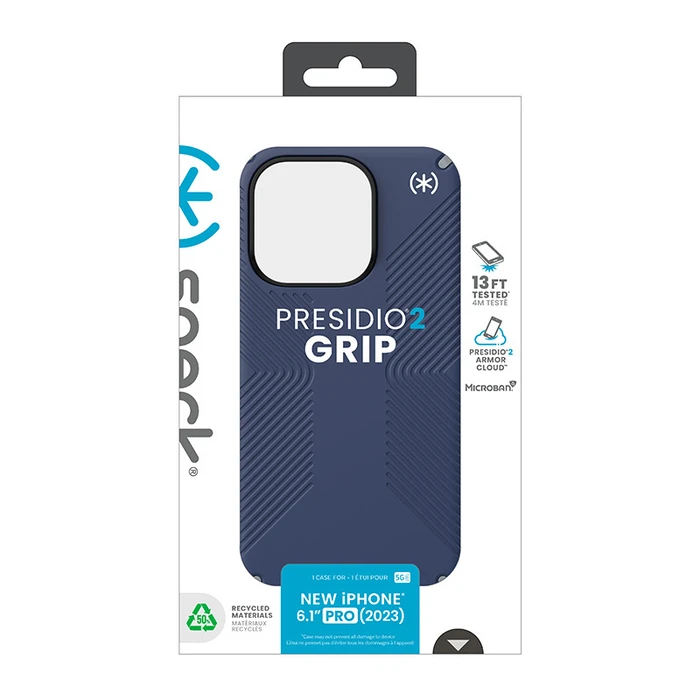 Speck Presidio2 Grip Apple iPhone 15 Pro (Coastal Blue/Dustgrey/White)