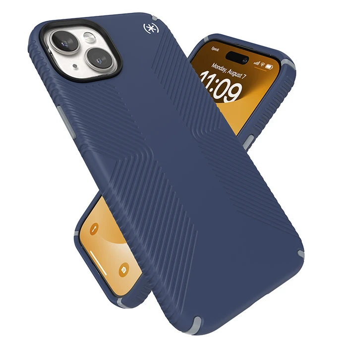 Speck Presidio2 Grip MagSafe Apple iPhone 15 Plus / 14 Plus (Coastal Blue/Dustgrey/White)
