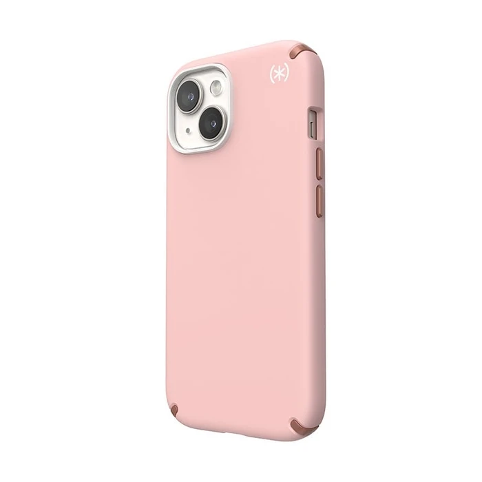 Speck Presidio2 Pro MagSafe Apple iPhone 15 (Dahlia Pink/Rose Copper/White)