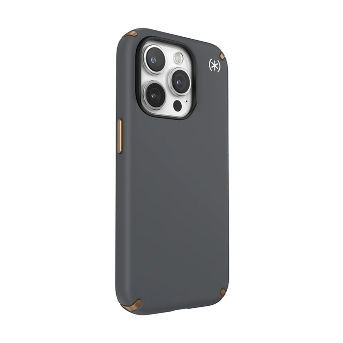 Speck Presidio2 Pro MagSafe Apple iPhone 15 Pro (Charcoal Grey/Cool Bronze/White)