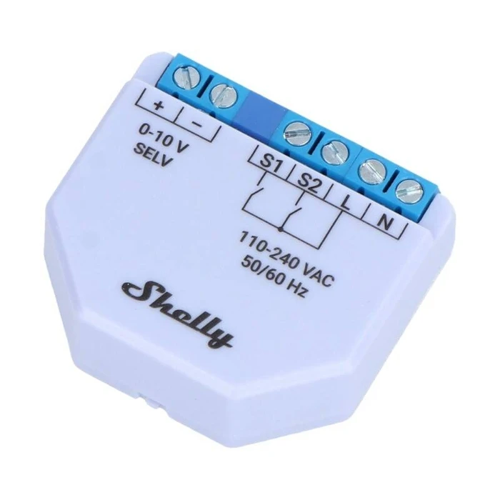 Ενδιάμεσος Διακόπτης Shelly Plus WiFi 0-10V Light Dimmer