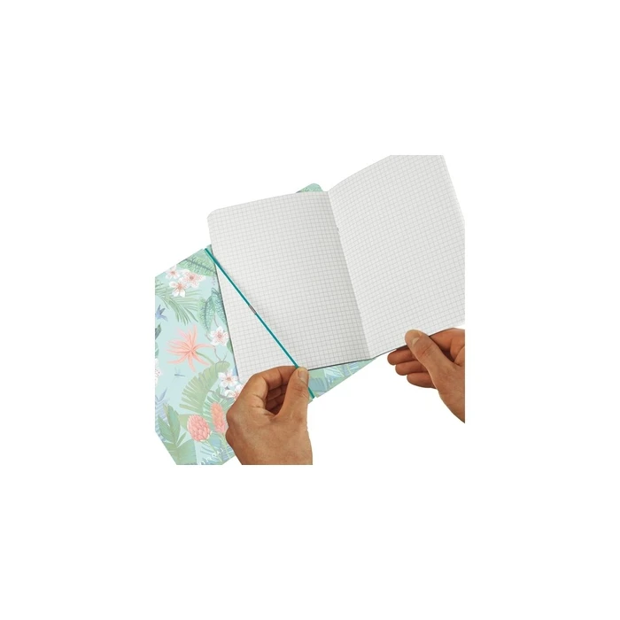 Herlitz Σημειωματάριο my.book Flex PP A4, 40 τετράγωνα + 40 γραμμωτά (Ladylike Jungle)