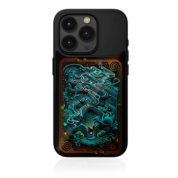 STM Reveal Warm MagSafe Apple iPhone 15 (Black Realm)