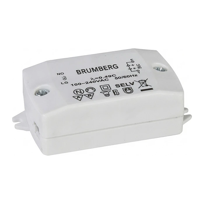 Brumberg 17341000 LED τροφοδοτικό 24V DC, 60W, λευκό, διακοπτόμενο (on/off)
