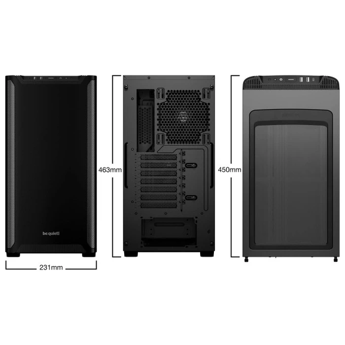 be quiet! Pure Base 501 Midi Tower Κουτί Υπολογιστή Μαύρο