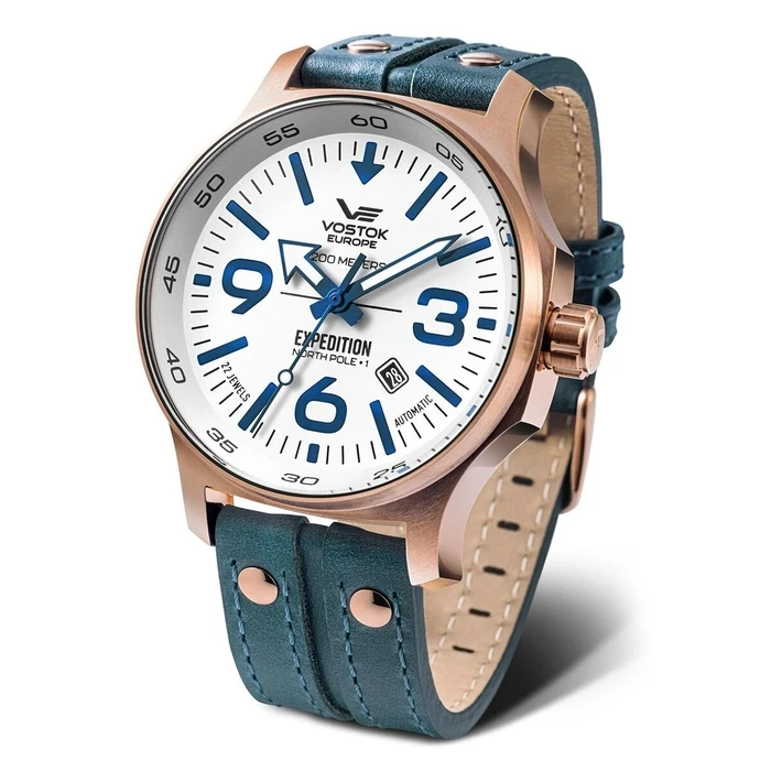 Ανδρικό Ρολόι Vostok VOSTOK EXPEDITION YN55-595B641 Λευκό (? 47 mm)