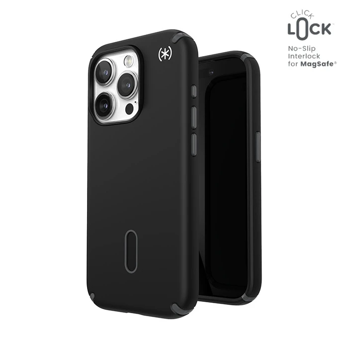 Speck Presidio2 Pro ClickLock & MagSafe Apple iPhone 15 Pro (Black/Slate Grey/White)
