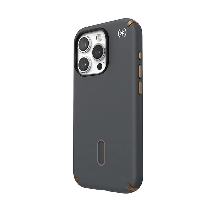 Speck Presidio2 Pro ClickLock & MagSafe Apple iPhone 15 Pro (Charcoal Grey/Cool Bronze)