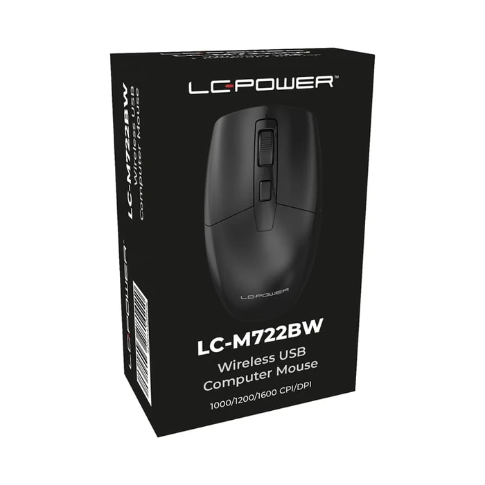 LC-Power LC-M722BW Wireless Optical Mouse - Black