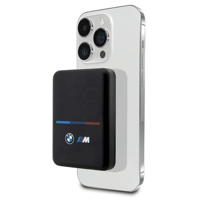 BMW induction powerbank BMPBMS5K22PGVK 15W 5000mAh + USB-C cable M Collection MagSafe black
