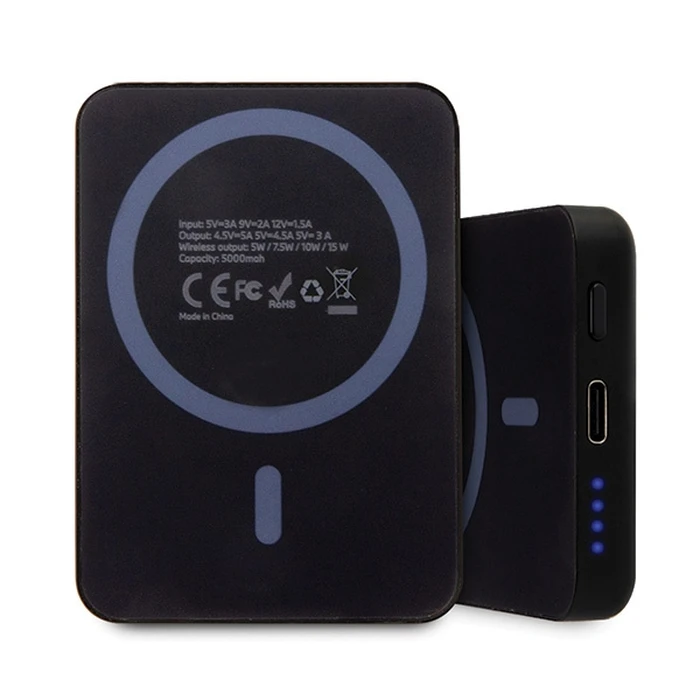 BMW induction powerbank BMPBMS5K22PGVK 15W 5000mAh + USB-C cable M Collection MagSafe black