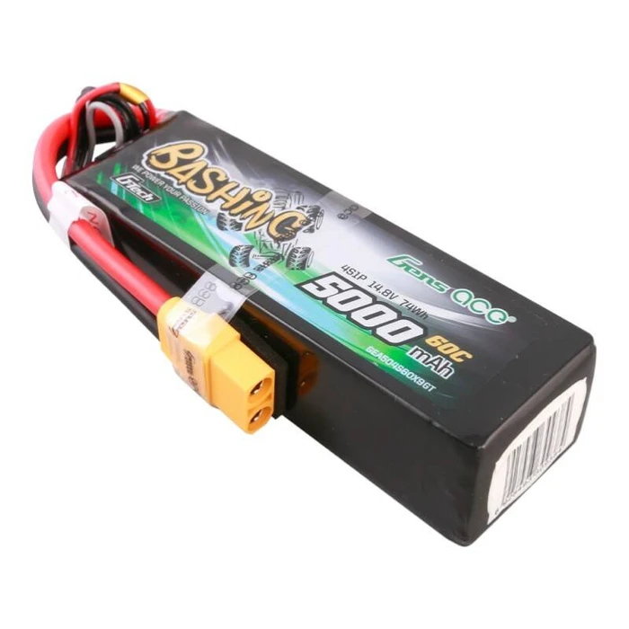 Gens Ace Bashing Li-Po Battery 14.8V 5000mAh 50C 4S XT90 B-50C-5000-4S1P-BASHING
