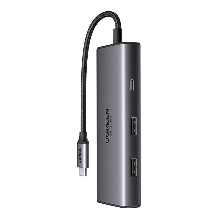 UGREEN CM498 6in1 adapter USB-C / 2x USB-A 3.0, USB-C 3.0, 2xHDMI, PD