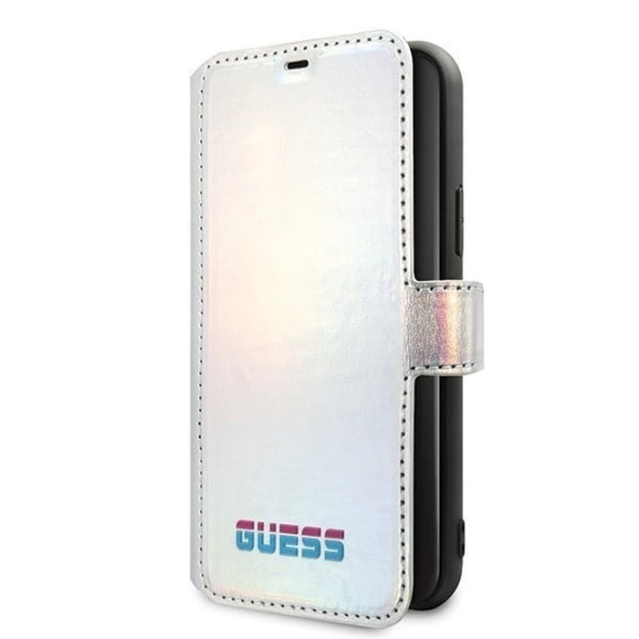 Guess GUFLBKN65BLD iPhone 11 Pro Max silver book Iridescent