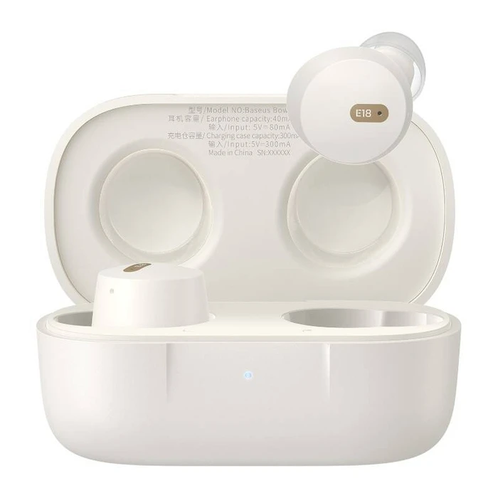 Bluetooth Handsfree Baseus TWS Bowie E18 (white)