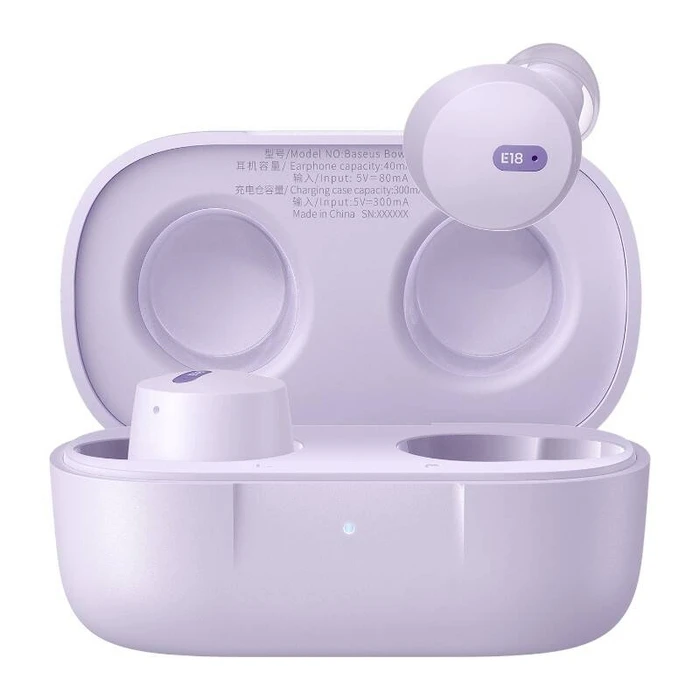 Bluetooth Handsfree Baseus TWS Bowie E18 (purple)