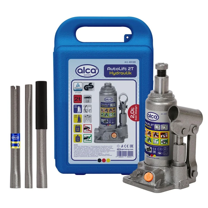 Υδραυλικός Γρύλος Alca Μπουκάλας 431020, Έως 2 Τόνοι, 31Cm