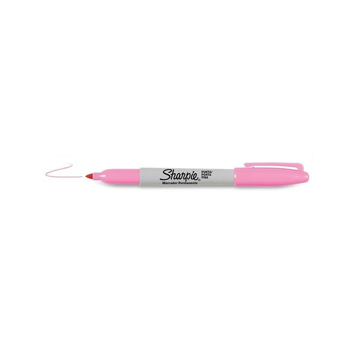 Sharpie Permanent Markers Neon Pink 1 mm - Set of 12