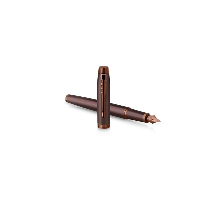 PARKER Füller IM Monochrome Burgundy PVD M Μπλε - Σε κουτί δώρου