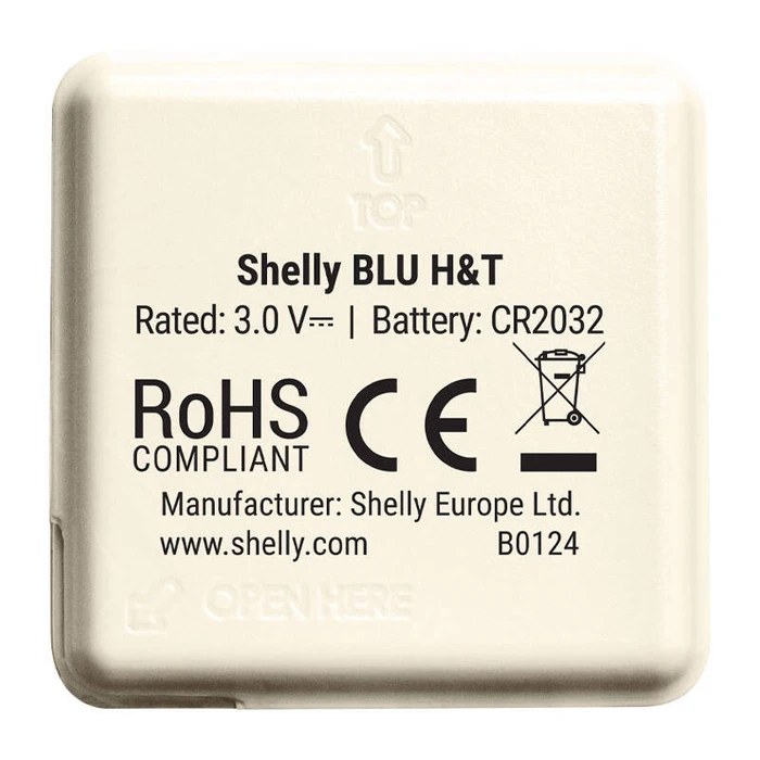 Αισθητήρας Shelly Temperature and humidity Blu H&T Black (ivory)