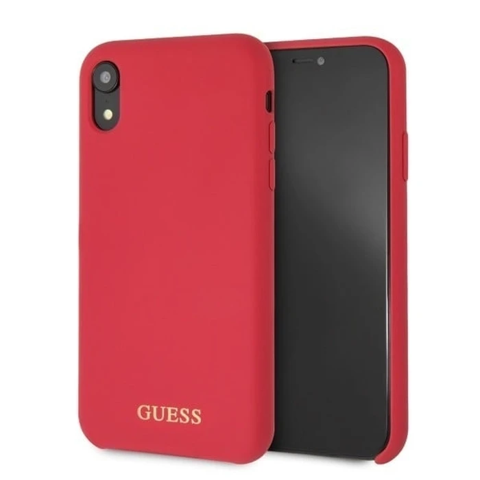 Guess GUHCI61LSGLRE iPhone Xr red hard case Silicone