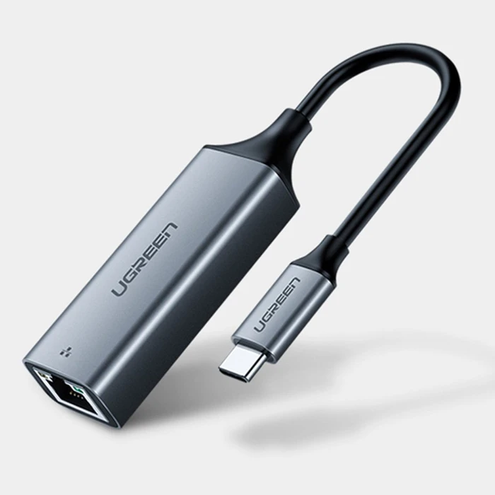 UGREEN USB-C external network adapter / Ethernet RJ45 1Gbps gray