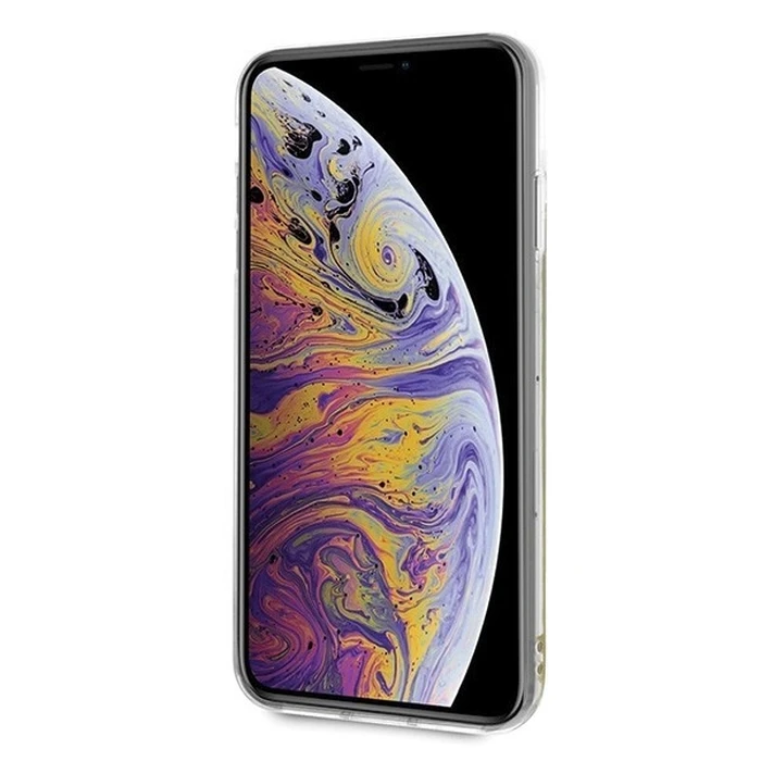 Guess GUHCI65GLCPI iPhone Xs Max pink hard case California Glow in the dark