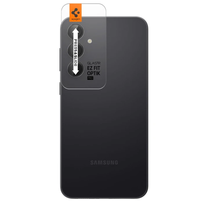 Spigen Optik.tr ez Fit Camera Protector Samsung Galaxy S23 FE Black [2 PACK]