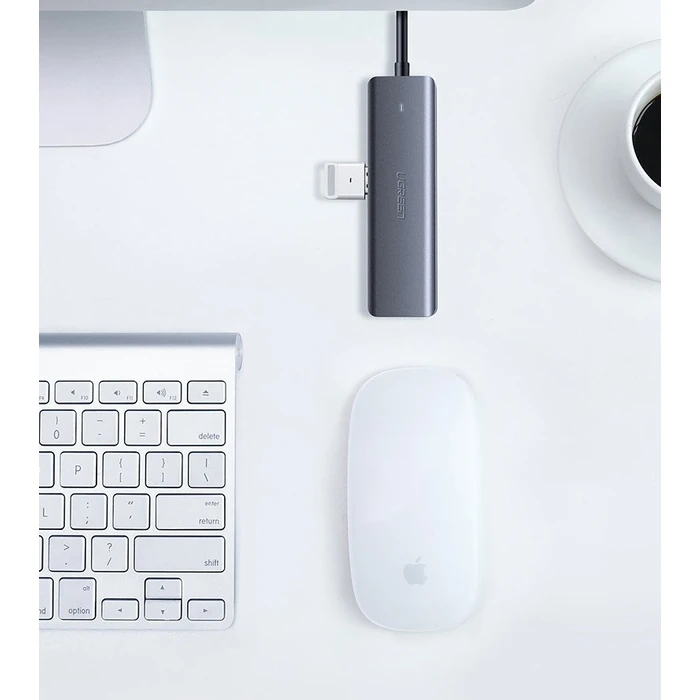 UGREEN USB-A / 4xUSB-A 3.2Gen1 HUB with additional micro USB power port grey