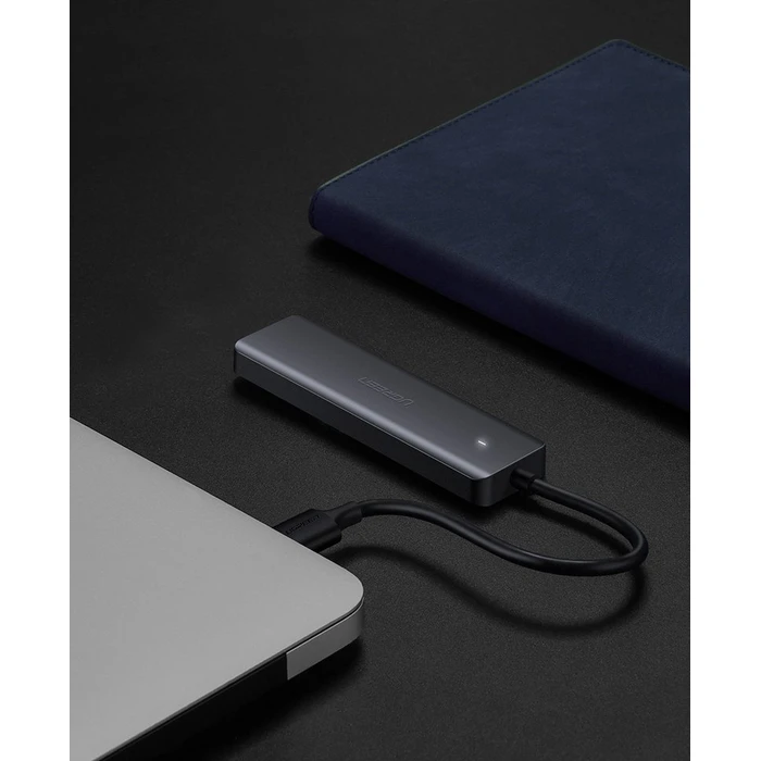 UGREEN USB-A / 4xUSB-A 3.2Gen1 HUB with additional micro USB power port grey
