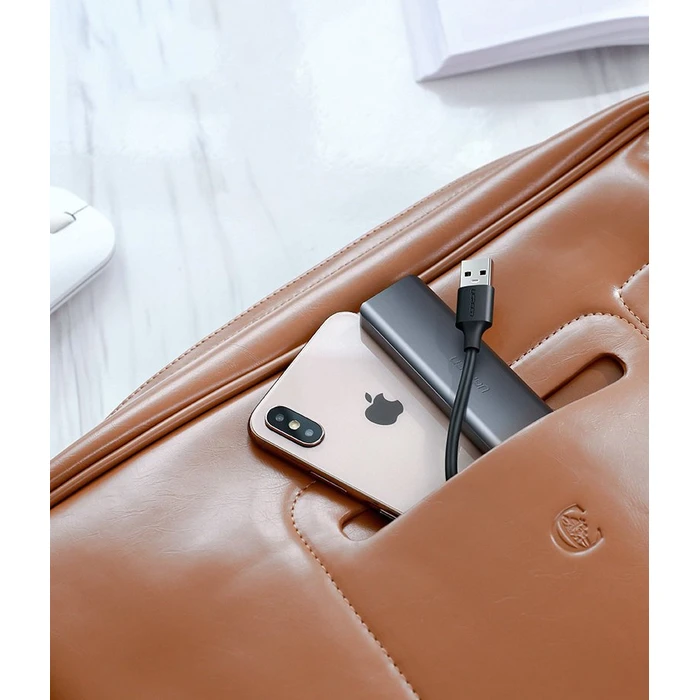 UGREEN USB-A / 4xUSB-A 3.2Gen1 HUB with additional micro USB power port grey
