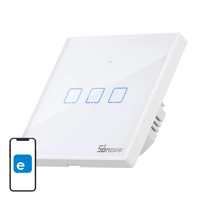 Smart Διακόπτης Sonoff WiFi + RF 433 T2 EU TX (3-channel) updated