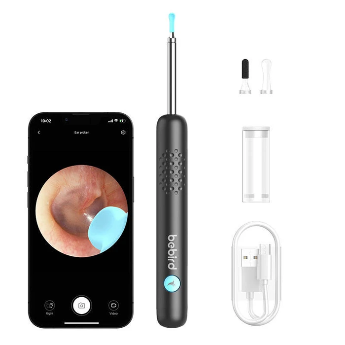 Ωτοσκόπιο Bebird Smart Visual Ear-Clean Rod R1 Black