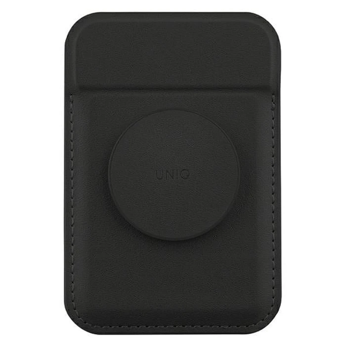 UNIQ Flixa magnetic card wallet with MagSafe jet black 