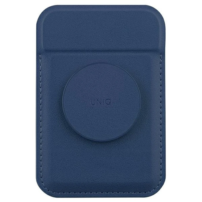 UNIQ Flixa magnetic card wallet with MagSafe navy blue 