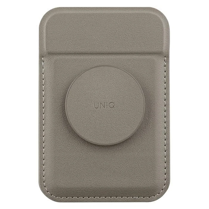 UNIQ Flixa magnetic card wallet with MagSafe flint grey 