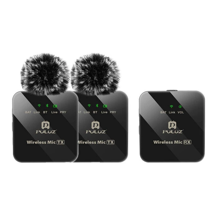 Μικρόφωνο Puluz Wireless Lavalier 2 TX + 1 RX
