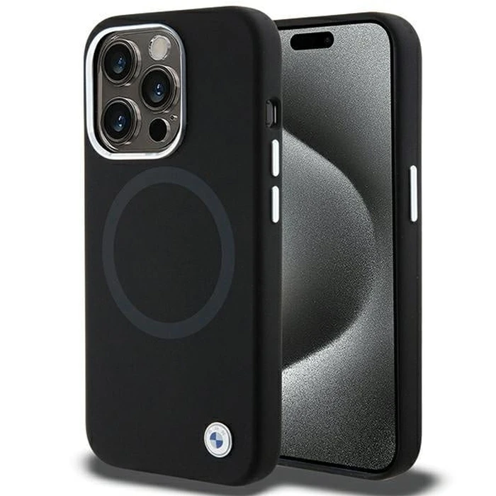 BMW BMHMP15LSILBK2 Apple iPhone 15 Pro Signature Liquid Silicone MagSafe black