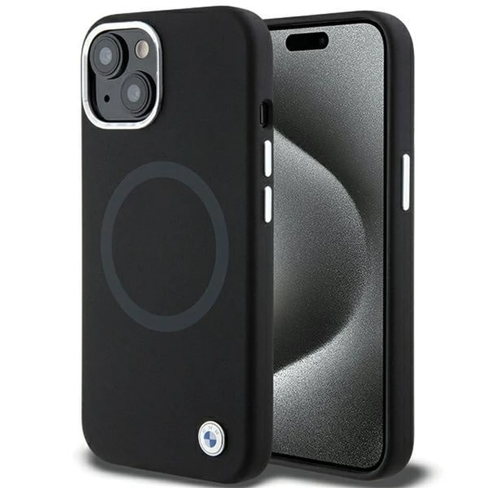 BMW BMHMP15MSILBK2 Apple iPhone 15 Plus / 14 Plus Signature Liquid Silicone MagSafe black