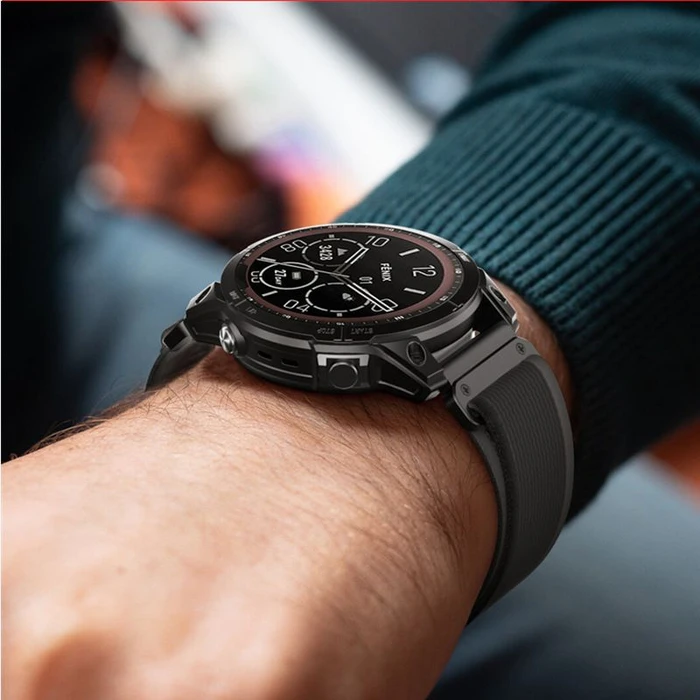 Tech-Protect Nylon Garmin Fenix 3/5x/3hr/5x Plus/6x/6x Pro/7x Black/orange
