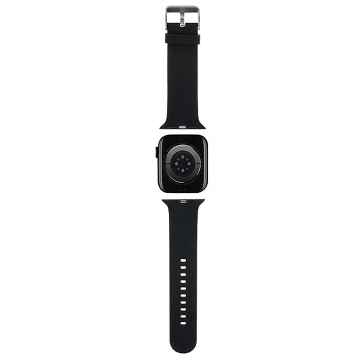 Strap Karl Lagerfeld KLAWMSLKNK Apple Watch 4/5/6/7/SE/8/9/10 40/41/42mm strap 3D Rubber Karl Head Black